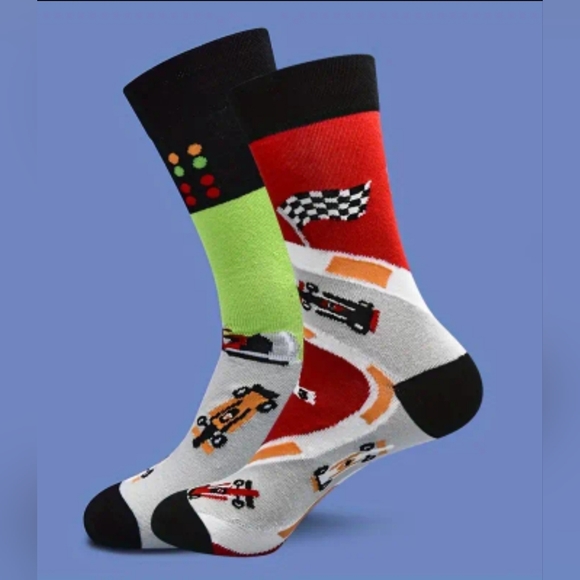 Mix Match Racing Socks - Picture 1 of 1